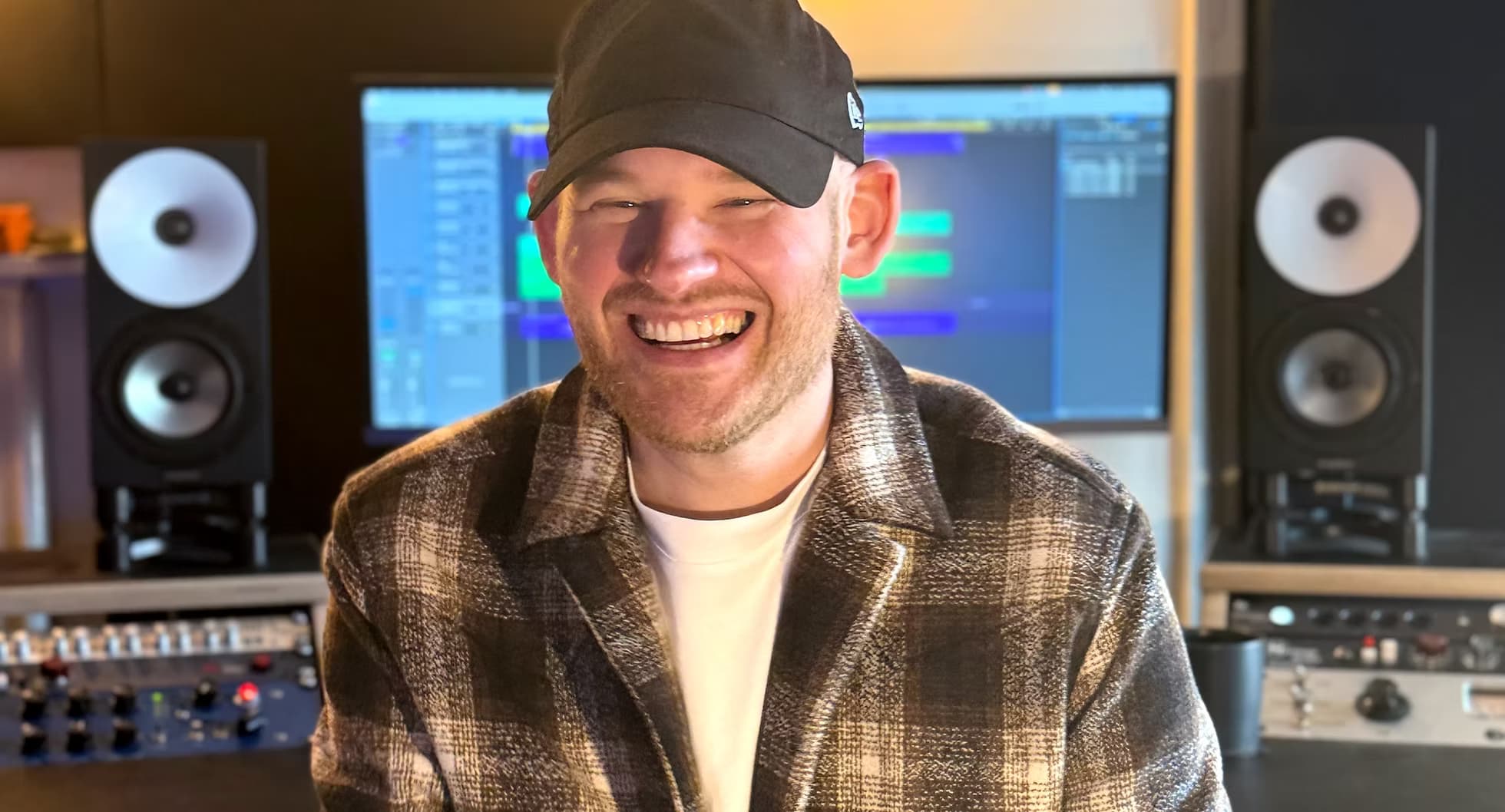 Tim Gosden in the studio